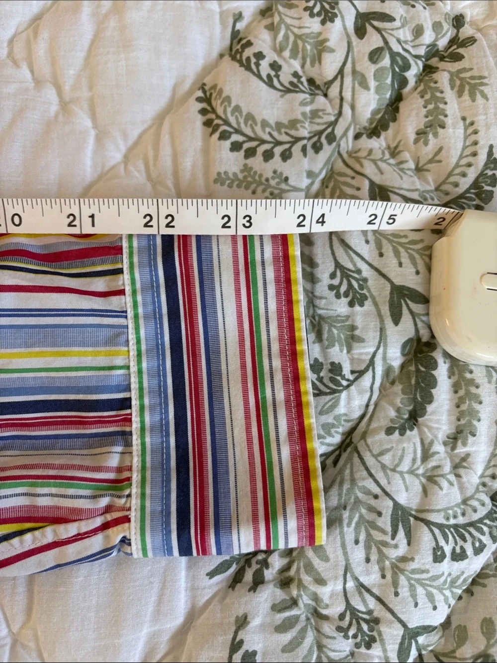 Ralph Lauren Boys 18-20 Multicolor Vertical Stripe Button-Down Cotton Shirt